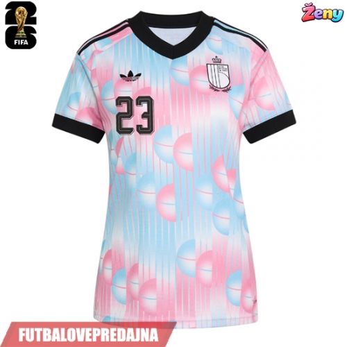 Lacne Ženy Futbalové dres Belgicko Amadou Onana #24 MS 2026 Krátky Rukáv - Preč